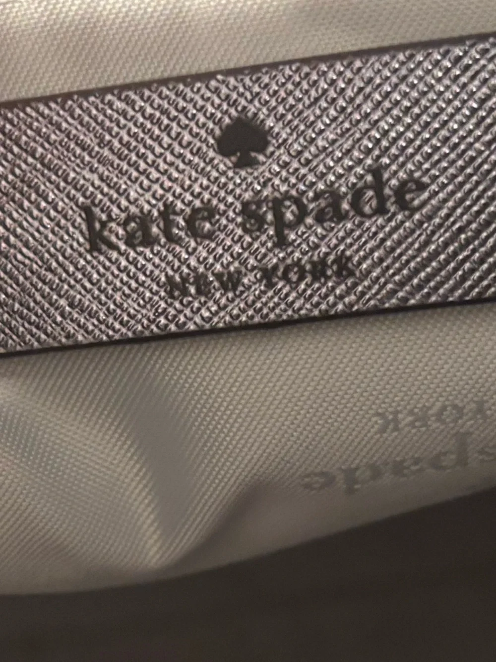 Kate Spade Style Bag with Custom Fabric Flower Accent.